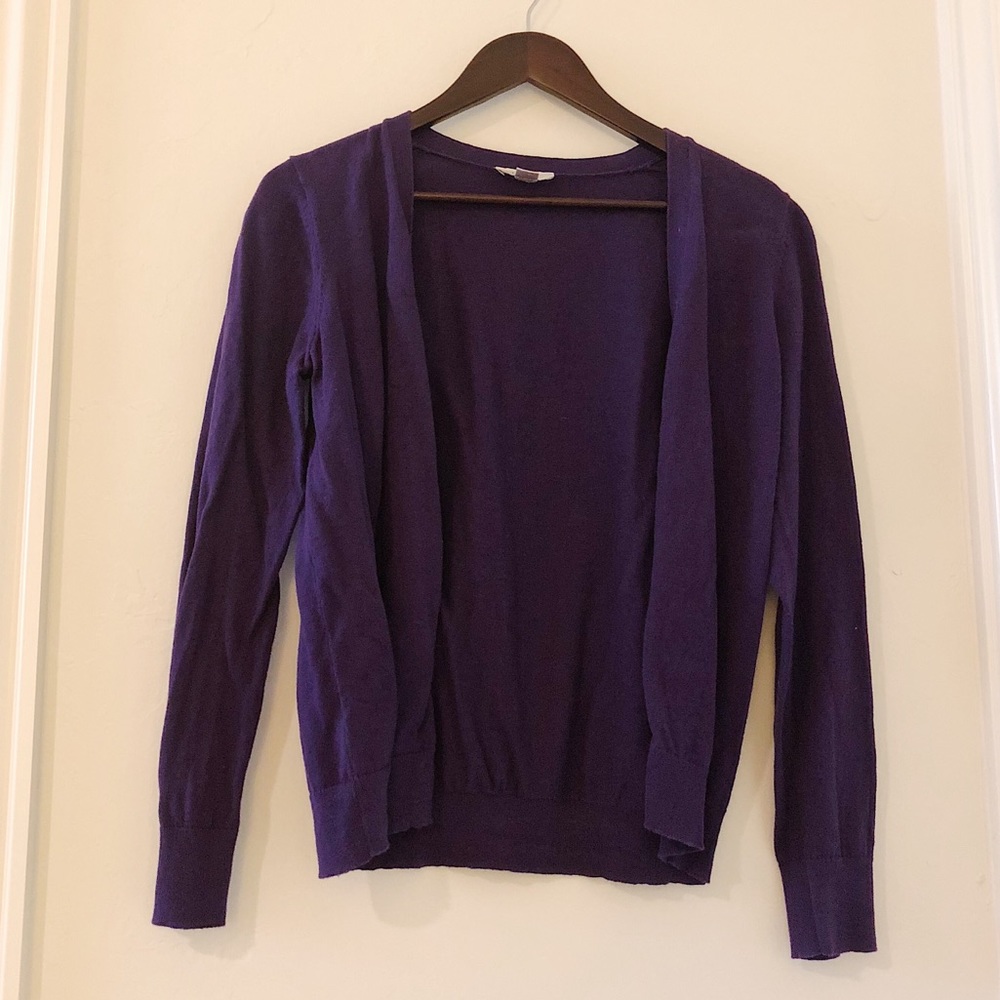 Dark purple cardigan